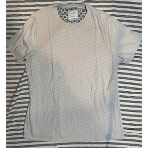 DENIM & FLOWER RICKY SINGH Mens Light Tan Geometric Knit Crew Neck TShirt Size L